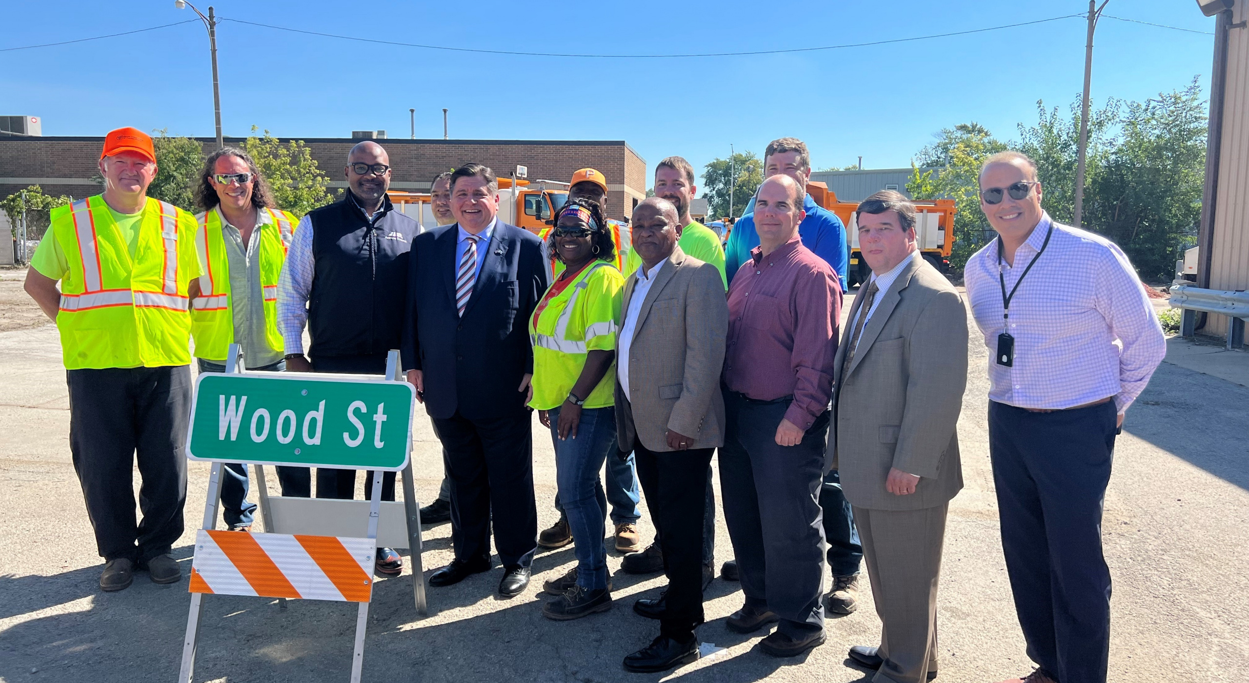 Ardmore Roderick was Present for Governor Pritzker’s Announcement of the Wood Street and Ashland Avenue Improvements