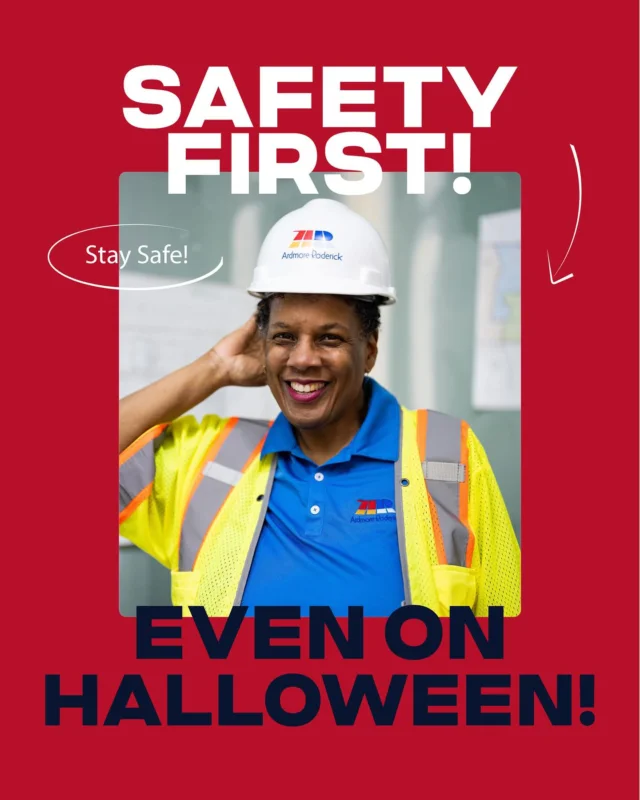 The AR team takes safety seriously — even on Halloween!

From the job site to Halloween night, safety always comes first! Keep an eye out for little ghouls and goblins, wear reflective gear, and use caution while driving or walking tonight. Stay safe, have fun, and enjoy a spooktacular night!

#ArdmoreRoderick #SafetyFirst #EngineeringExcellence #InfrastructureSafety #TeamAR #BuildingSaferCommunities #HappyHalloween #HalloweenSafety #TrickOrTreatSafely