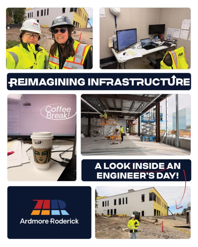 A project engineer’s day rarely looks the same twice.
 
During #InfrastructureWeek, we’re highlighting the people behind the projects—and the day-to-day work that keeps infrastructure moving forward.
 
For Kiara Trejo, that can mean walking the site in full PPE, coordinating with project teams, tracking progress, solving problems in real time, and managing the details behind the scenes to keep work on track.
 
It’s also the smaller moments in between: a quick coffee break, conversations with teammates, and time spent aligning the next steps before heading back out into the field.
 
Infrastructure projects don’t move forward on drawings alone. They move forward because of the people coordinating every detail along the way.
 
What’s one thing people would be surprised to learn about working in infrastructure?

#ReimaginingInfrastructure #TeamArdmoreRoderick #EngineeringLife #DayInTheLifeOfAnEngineer