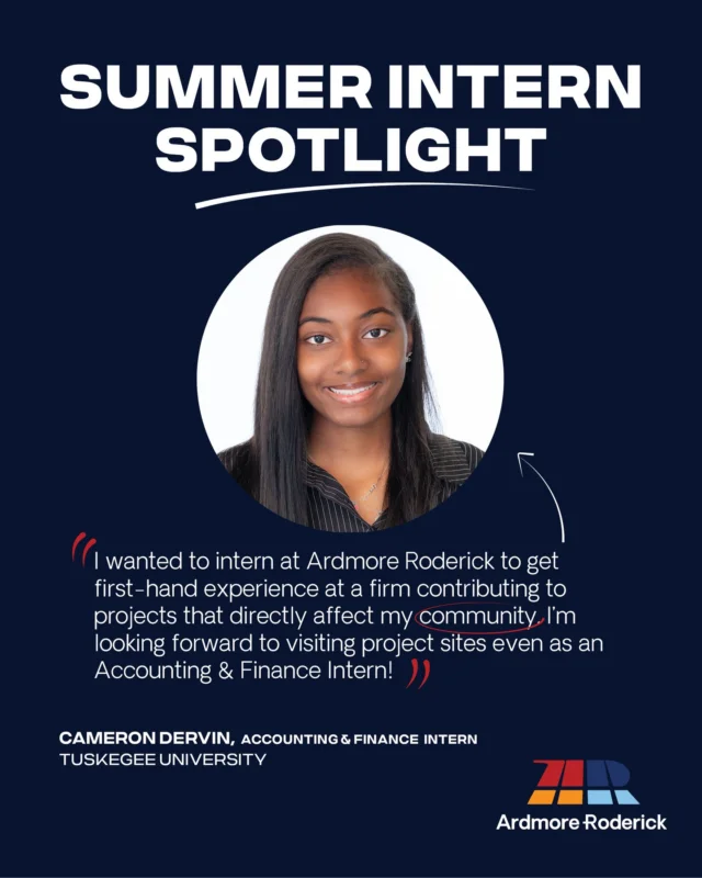 Meet Ardmore Roderick’s Summer 2026 Interns! These engineering, architecture, finance, and communications students are spending their summers working with various teams at Ardmore Roderick. Today we are highlighting three of our summer interns, Cameron Dervin, Adrian Serrano, and Olivia Franczyk.

#Interns #SummerInternship #EngineeringInterns #CivilEngineering #ARIntern
