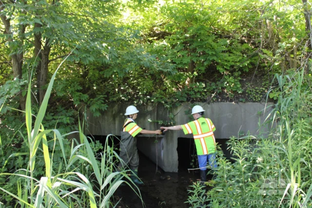 This summer, interns Mia Van Prooyen and Mohammad Ahmad were out in the field inspecting culverts and concrete wing walls, critical infrastructure that helps manage water flow and reduce flood risk.
 
Their inspections included evaluating the condition of the concrete and surrounding areas for signs of deterioration such as cracking, spalling, scaling, rust staining, and leaching to help ensure these structures continue performing as designed. 
 
Great work Mia and Mohammad!
 
#TeamArdmoreRoderick #ARInterns #EngineeringInterns #OnSite #EngineeringCareers